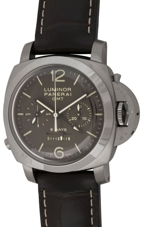 Panerai Luminor 1950 8 Days Chrono Monopulsante GMT Blu .